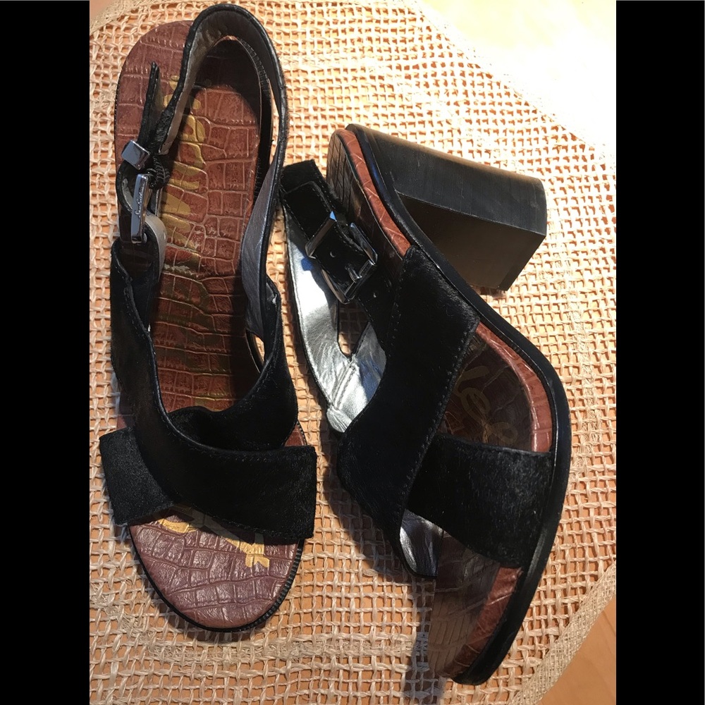 SAM EDELMAN BLK SZ 8.5 SLINGBACKS